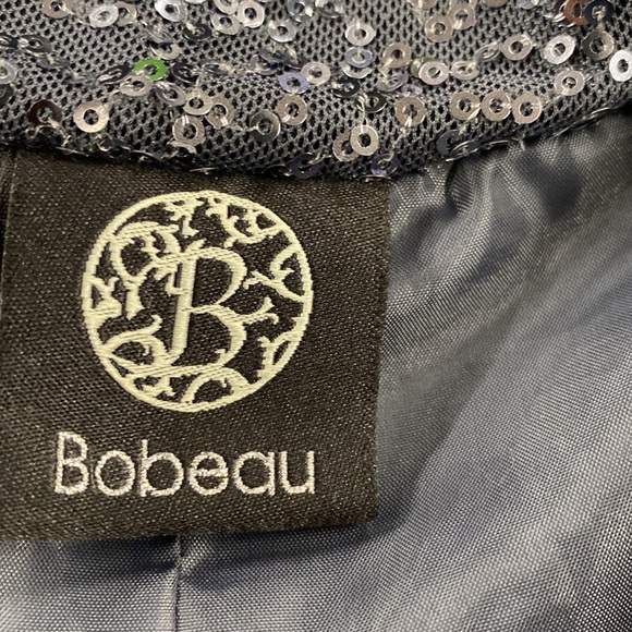 Bobeau Gray Sequin Jacket Size L - Picture 5 of 9